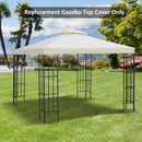 Outsunny 3(m) 2 Tier Garden Gazebo Top Cover Replacement Canopy Roof Cream White