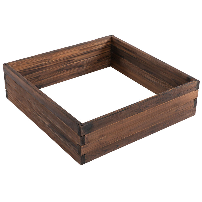 Outsunny Wooden Raised Garden Bed Planter 80 x 80cm