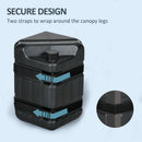 Outsunny Gazebo Weights Set of 4, HDPE Water or Sand Filled with Secure Straps