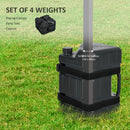 Outsunny Gazebo Weights Set of 4, HDPE Water or Sand Filled with Secure Straps