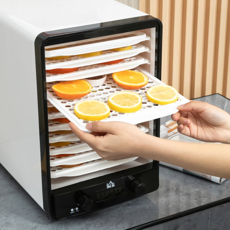 HOMCOM Food Dehydrator 11 Tier 550W - White