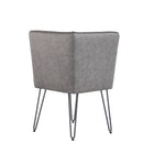 Darwen Studded Back Bench Set Grey