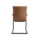 Pair of Darwen Diamond Stitch Carver Chair - Tan