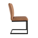 Pair of Darwen Diamond Stitch Dining Chair - Tan