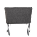 Darwen Studded Back Bench Set Grey