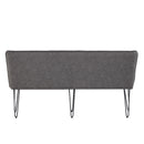 Darwen Studded Back Bench Set Grey