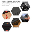 Folding Treadmill Electric Motorised Running Machine 12 Preset Programs w/ LED Screen Drink Holder & Phone Holder Perfect for Home Gym Indoor Fitness Black Display