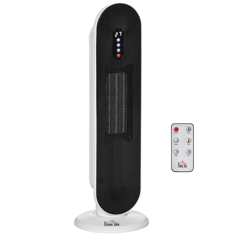 Ceramic Space Heater Indoor Tower Heater with 45 Degree Oscillation Re