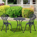 Outsunny Garden Coffee Set - Black