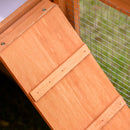 Pawhut Fir Wood Rabbit Hutch