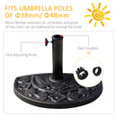 Outsunny Antique Bronze Umbrella Base
