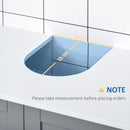 kleankin Under Sink Cabinet Bathroom Floor Unit w/ Adjustable Shelf and Doors