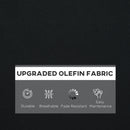 Outsunny Outdoor Seat and Back Cushion Set, Deep Seating Chair Cushion, Black