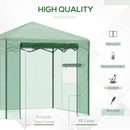 Outsunny Portable Pop-up Walk in Greenhouse w/ Door Windows 2.4 x 1.8 x 2.4m