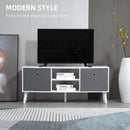 HOMCOM Modern TV Cabinet Stand w/ Shelves & Drawers, Living Room Bedroom