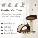 PawHut Cat Tree Kitten Scratching Scratcher Cosy Sisal Home Play Rest Activity