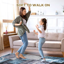 HOMCOM Large Blue Area Rug, Geometric Carpet for Living Room Bedroom, 160x230cm