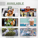 Outsunny 160L Outdoor Tumbling Compost Bin w/ Dual Chamber, Sliding Doors, Black