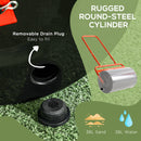 Outsunny Combination Push/Tow Lawn Roller Filled w/ 38L Sand or Water Garden