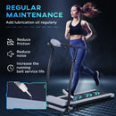 HOMCOM Foldable Walking Treadmill, Aerobic Exercise Machine w/ LED Display
