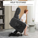 HOMCOM Riser and Recliner Chair, Lift Chair for Living Room w/ Remote, Grey