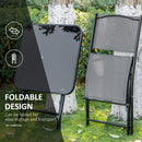 Outsunny 3 Piece Patio Dining Set - Black