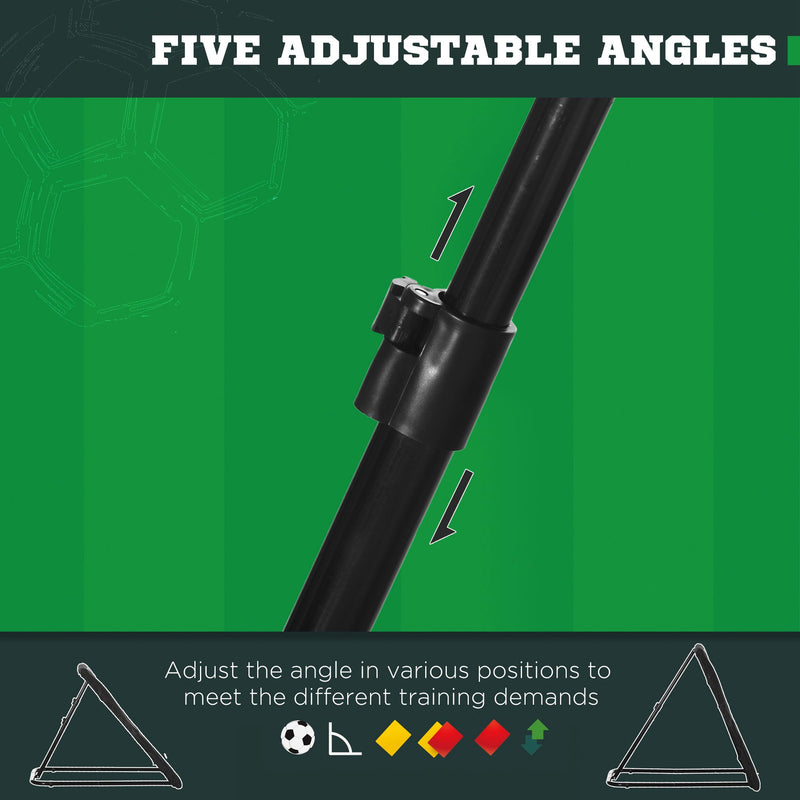 SPORTNOW Foldable Rebounder Net, Football Training Net with Adjustable Angles
