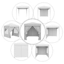 Outsunny 2mx2m Pop Up Gazebo Party Tent Canopy Marquee with Storage Bag White
