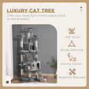 PawHut Cat Tree Scratcher Activity Centre, Condo Scratching Post Toy Bed