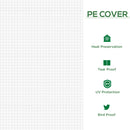 Outsunny Mini Small Greenhouse with Steel Frame & PE Cover & Window, White