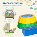 Outsunny Eight-Piece Kids Stepping Stones w/ Non-Slip Surface & Bottom, for Kids