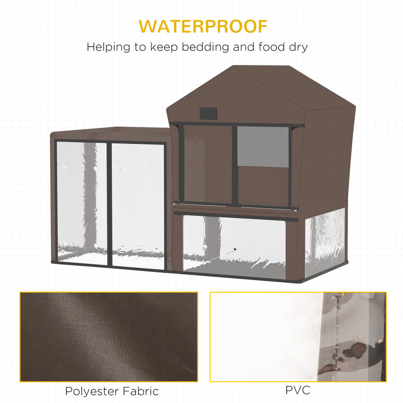 Pawhut rabbit hot sale hutch cover