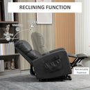 HOMCOM Riser and Recliner Chair, Lift Chair for Living Room w/ Remote, Grey