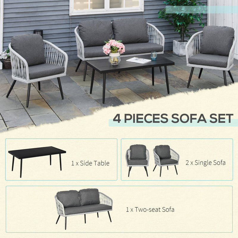 Outsunny 4 piece patio set deals