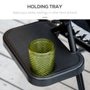 Outsunny Zero Gravity Lounger Chair, Folding Camping Reclining Chair, Grey