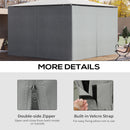 Outsunny 3 x 4(m) Universal Gazebo Replacement Sidewall Set w/ 4 Panels, Grey