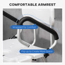 HOMCOM Adjustable Shower Stool with Suction Foot Pads for Elderly Disabled