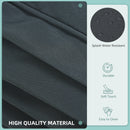 Outsunny Garden Rattan Sofa Set Polyester Cover Replacement No Cushion Grey