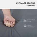 Outsunny 7 Pcs Outdoor Cushion Pads for Rattan Patio Conversation Set, Grey