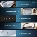 HOMCOM Ice Maker w/ Ice Scoop Basket 12Kg in 24 Hrs 9 Cubes Ready in 6-12Mins