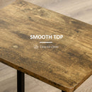 HOMCOM Industrial Bar Stools Set of 2, Kitchen Bar Chairs Home Pub Rustic Brown