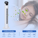 Homcom Freestanding Tower Fan 3 Speed 3 Mode 7.5h Timer 70 Degree Oscillation LED Panel 5M Remote Controller Black And White Fan Mode Timer 70° Oscillation Panel Controller