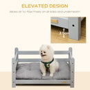 PawHut 65cm Raised Pet Bed Elevated Dog bed For Small Sized Dogs Cushion