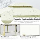 Outsunny 3m x 3.6m Aluminium Gazebo Canopy Patio Marquee Party Tent Cream White