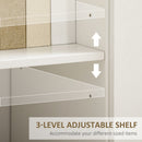 HOMCOM Free Standing Sideboard Storage Cabinet, Accent Cupboard with Drawer