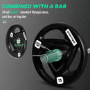 SPORTNOW Olympic Weight Plates for 2'' Barbell Bar with Tri Grips, 2 x 15kg