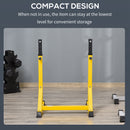 HOMCOM Dip Station Chin Up Parallel Bars Pull Up Power Tower Home Gym Workout