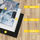 HOMCOM Large Blue Area Rug, Geometric Carpet for Living Room Bedroom, 160x230cm