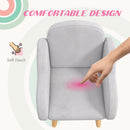 ZONEKIZ Cloud-Shaped Toddler Armchair, Kids Chair, 1.5-5 Years - Grey