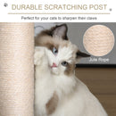 PawHut Cat Tree Kitten Tower W/ Scratching Post Condo Plush Perches Grey